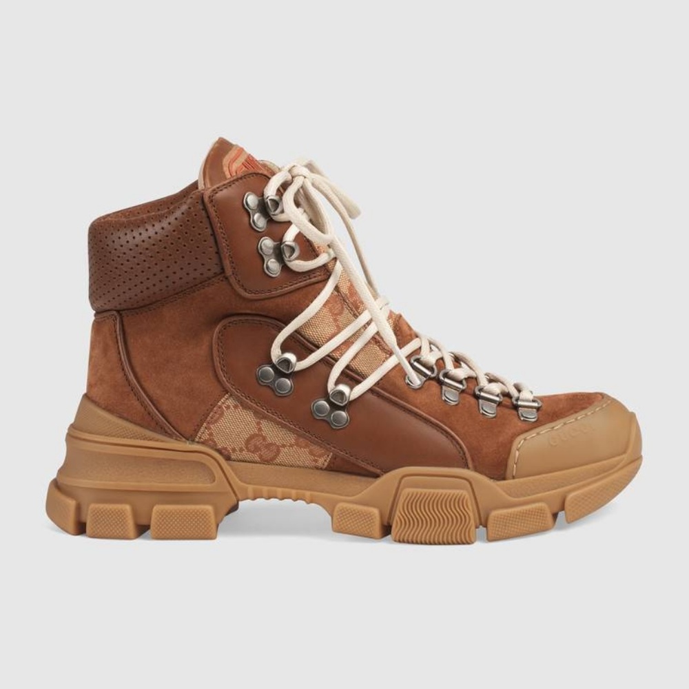 GUCCI Flashtrek GG high-top sneaker NWBox Size 38 - Picture 2 of 8